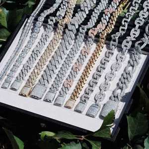 Top Selling Yellow Gold Rose Gold Silver Moissanite Stainless Steel Rubber Quartz Fashion <b>Men's</b> Women Sexy Diamond Hip Hop - Product Image 4