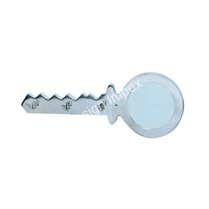 Metal Crafts Wall Mount Key Structure Style <b>Bathroom</b> Mirror With <b>Rail</b> <b>Towel</b> Cloths Hanger Hooks Multifunctional Style - Product Image 1