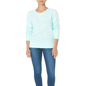 Sudadera de punto teñida Lisa suelta para mujer de la mejor calidad, Jersey informal con estampado de invierno, capucha de lona, forro de longitud larga disponible - Product Image 3