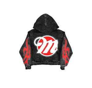 Wholesale Custom Acid Wash <b>Screen</b> Printed Winter Street Wear Tracksuit Mens 2-Piece Sets 100% Cotton Heavyweight Breathable - Product Image 5