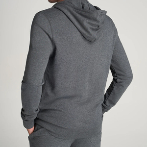 Venta al por mayor de alta calidad de algodón polar con capucha Zip sudaderas con capucha de los hombres con impresión personalizada de secado rápido y transpirable diseño de invierno - Product Image 2