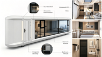 Maison capsule spatiale moderne de 40 pieds entièrement meublée, maison intelligente pour jardin américain, maison d'hôtes, bureau