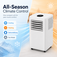Climatiseur portable compact 5000 BTU avec télécommande, réfrigérant R290, classe A en termes d'efficacité énergétique, pour la maison