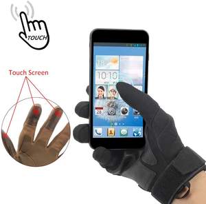 Gants de moto en cuir de qualité supérieure Gant de moto de course sur route noir Produit unique d'été et d'hiver souple - Product Image 5