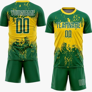 Maillot de football unisexe de qualité supérieure, ensemble de tenue de football respirant et léger, uniforme personnalisé à impression numérique pour clubs - Product Image 1