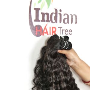 100% Indian Remy Natural Black Color Vendor Peruvian Signal Donor <b>Curly</b> <b>Bundle</b> Human Hair Extensions - Product Image 4