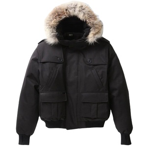 Vestes matelassées d'hiver à capuche en toile de haute qualité, épaisseur standard, style urbain, pour hommes, de marque - Product Image 1