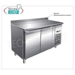 Equipo de Refrigeración Comercial Forcar G-GN2100TN, Mesa Frigorífica de 2 Puertas, Temperatura -2/+8C, 282 Litros, Ventilada, Clase B - Product Image 4