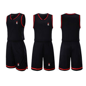 Ensemble de vêtements de sport de basket-ball unisexe à logo personnalisable XS XXS Maillots courts en polyester pour adultes adolescents Sublimation - Product Image 3