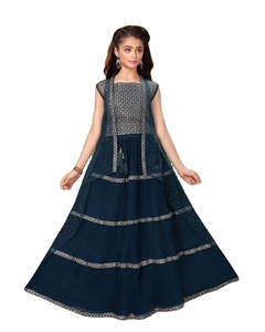 ผ้าไหม Georgette ชุดรื่นเริงสำหรับเด็ก,Lehenga Choli แฟนซี - Product Image 1