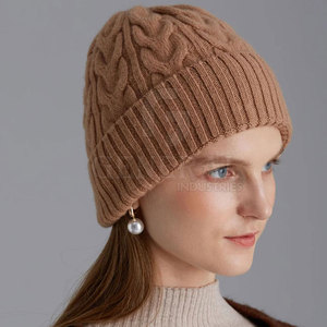 Trendy Unisex Lightweight Adjustable <b>Beanie</b> Hat with <b>Slouchy</b> Fit Comfortable Warm Style for Casual Jacquard Outfits Cold Weather - Product Image 4