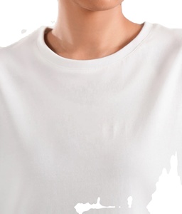 T-shirts unisexes à manches longues en coton 100% 220 g/m², impression personnalisée de logo en gros, quantité importante, t-shirts décontractés pour femmes - Product Image 4