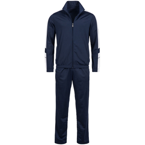 New Wholesale High Quality Custom Logo Two Piece Suits Solid Color Plain Men <b>Sweat</b> Suit <b>Sets</b> - Product Image 2