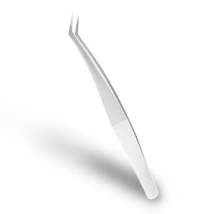 แหนบต่อขนตาสแตนเลสแบบมืออาชีพ ปลายโค้ง สำหรับต่อขนตาแบบวอลุ่ม แยกขนตา ใช้ในร้านเสริมสวย - Product Image 1