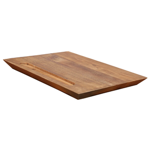 Conception sculptée à la main de forme rectangulaire avec poignée planche à découper en bois accessoire de cuisine décoratif utilisation pour les maisons hôtels utilisation - Product Image 3