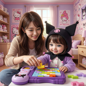 Puzzle 3-in-1 in Plastica Kuromi, Gioco Educativo Precoce per Bambini e Tutta la Famiglia - Product Image 3