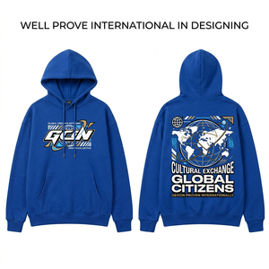 เสื้อฮู้ดดี้ผ้าฝ้ายฟลีซพรีเมียม 350 GSM พร้อมกระเป๋าหลังปักโลโก้ตามสั่ง เนื้อผ้าระบายอากาศได้ดี อุ่นสบาย สีขาว ดำ เทา ขอบยางยืด - Product Image 6