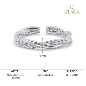 Anillos de Plata de Ley 925 de Primera Calidad para Mujer, Chapados en Rodio, con Incrustaciones de Ónix, Diseño para Parejas - Product Image 6