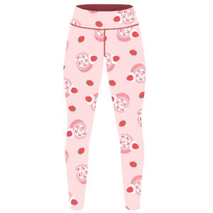 Leggings de yoga couleur unie à imprimé graphique pour femmes taille haute taille moyenne broderie écran impression numérique Sublimation tricotée - Product Image 1