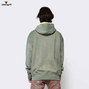 เสื้อฮู้ดผู้ชายแบบปักลายซักกรดเสื้อมีฮู้ดสำหรับผู้ชายเสื้อมีฮู้ดออกแบบโลโก้ได้ตามต้องการ - Product Image 3