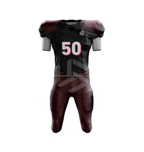 OEM American Football Uniform Custom Name Number Letter Front Kit Breathable Quick Dry Plus Size Short Sleeve <b>College</b> High - Product Image 3
