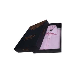 Pink Striped French Double <b>Cuff</b> Shirt - Product Image 1