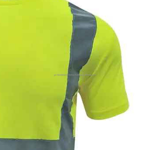 2025 Premium Safety Wear Custom Logo Wholesale high vis <b>Shirts</b> 100% Polyester Waterproof Reflective Safety T <b>shirt</b> for men - Product Image 5