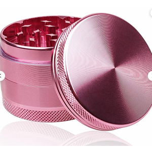Rose Gold Grinder handmade natural Minimalist 3 pieces Matte Herb Grinder Aluminum herb grinder price products - Product Image 2