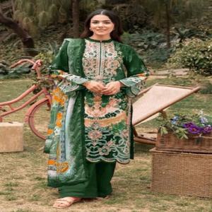 Especial de Eid, Nueva Variedad, Traje Salwar de Algodón Puro con Bordado Intenso, Moda Femenina, Fabricante de Surat, India - Product Image 1