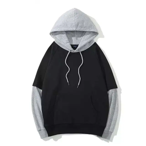 เสื้อฮู้ดและเสื้อกันหนาวผ้าฝ้ายสำหรับผู้ชายเสื้อฮู้ด100% เป็นมิตรกับสิ่งแวดล้อม100% ไหล่ตกโลโก้ออกแบบได้ตามต้องการ - Product Image 4