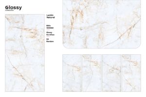 Cao cấp 600x1200mm bóng đánh bóng Sứ gạch phong cách thiết kế hiện đại lớn Định dạng đá cẩm thạch nhìn biệt thự sàn tường điểm nhấn - Product Image 2