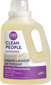 Clean People Eco-Friendly <b>Liquid</b> Laundry Detergent Lavender Scent, 200 Loads - Product Image 4