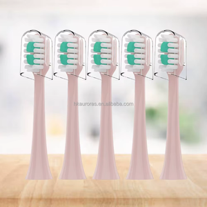 Cabezal de cepillo de dientes eléctrico adaptable y flexible con función de flexión para uso en exteriores y hoteles, repuesto de cuello de cepillo de dientes - Product Image 1