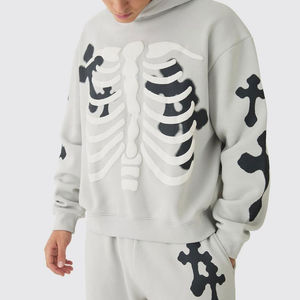 2025 <b>New</b> Arrival Men's Pullover for Puff Print Tracksuit Comfortable Fit Reasonable Prices for Winter Season with Solid Patter - Product Image 6