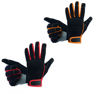 Alta calidad antideslizante cuero sintético trabajo seguridad mecánico conductor trabajo pesado seguridad mano trabajo guantes para la venta - Product Image 1