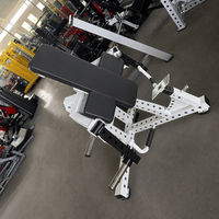 Máquina de curl de bíceps con carga de placas de alta resistencia y reposabrazos ajustables para entrenamiento de fuerza en gimnasios comerciales