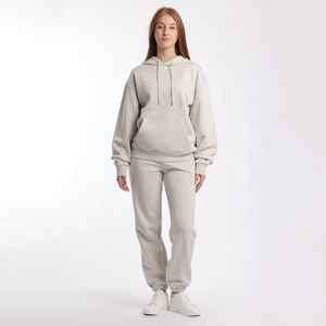 Ropa de calle para mujer mejor calificada, chándales de invierno, tamaño adulto Sudadera con capucha y pantalones de hechos a medida, conjuntos de 2 piezas - Product Image 1