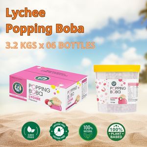 บอบ้าชาไข่มุก3.2กก. กล่องใส่น้ำลิ้นจี่พร้อมรับประทานของหวานขายส่ง - Product Image 3