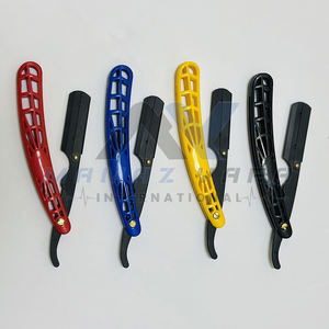 มีดโกนแบบพับได้ด้ามจับแมงมุมใหม่ปลอดภัยพร้อมใบมีดขอบเดียวเคลือบสีแดงดำกันสนิม - Product Image 6