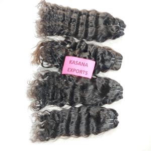 Tejido vietnamita barato al por mayor 100% paquete Natural 100% color negro mujeres cutícula alineada extensiones de cabello humano de onda profunda - Product Image 2