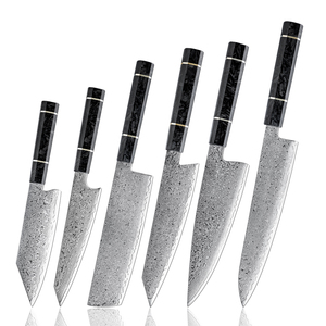 ชุดมีดทำครัวพิเศษ5ชิ้นงานทำด้วยมือเหล็กดามัสกัสชุดมีดทำครัวพิเศษมีดเชฟสารพัดประโยชน์ - Product Image 2