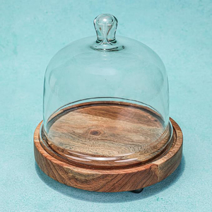 Exclusive Unique Product Wooden <b>Cake</b> <b>Stand</b> With Glass <b>Dome</b> Lid Custom Size For Wedding Decoration Birthday Purpose <b>Cake</b> <b>Stand</b> - Product Image 1