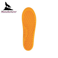 Semelle intérieure de sport respirante en PU haute densité Wolf Brand, à rebond élevé, confortable, avec soutien de la voûte plantaire, super légère, amortissante et antichoc