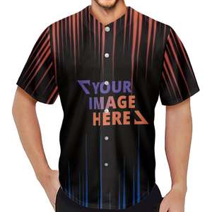 Ensembles d'uniformes de baseball respirants de haute qualité en gros chemises d'entraînement décontractées à manches courtes pour hommes avec logo personnalisé - Product Image 4