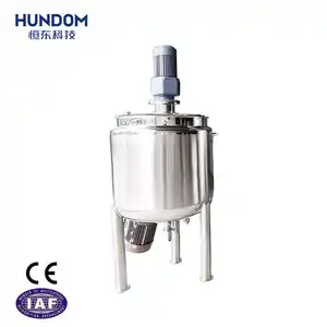 Stainless Steel lotion cream Making Machine Electric Heating Jacket Mixing Tank With bottom Emulsifier Homogenizer Agitator