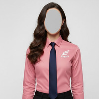 Kemeja Kerja Wanita Rajut Poliester/Katun Gaya Bisnis Berkualitas Tinggi Blus Tanpa Tali Logo Kustom Anti-Pilling