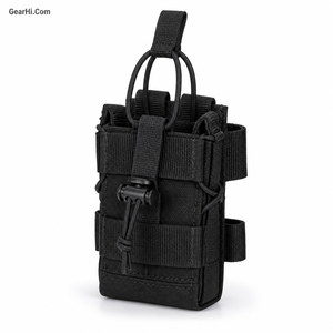 Nylon Zipper Radio Holder MOLLE Transceiver Carrier Universal <b>Walkie</b> <b>Talkie</b> Holster Duty Belt Communication Pocket Wingman Radio - Product Image 1