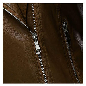 Nueva chaqueta de bombardero de cuero de oveja auténtica con estilo transpirable, chaqueta de cuero corto para mujer - Product Image 4