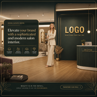 Mobili Moderni per Salone di Bellezza: Bancone Reception Scanalato, Specchio Curvo, Postazione Styling - Set Completo per Studio di Lusso per Parrucchieri e Spa