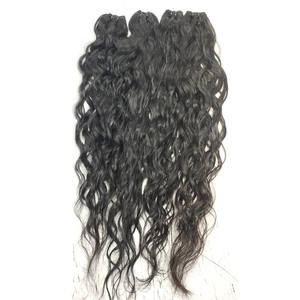 Perruque Lace Frontal wig naturelle ondulée, cheveux de vison brut pur 100%, paquets de trame naturelle et fermetures frontales, cheveux humains, perruques frontales personnalisées - Product Image 1